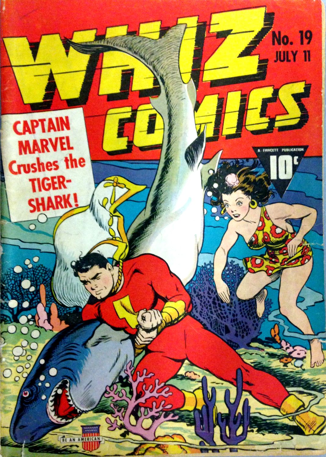 Whiz Comics (Fawcett, 1940 series) #19 (July 11, 1941)
