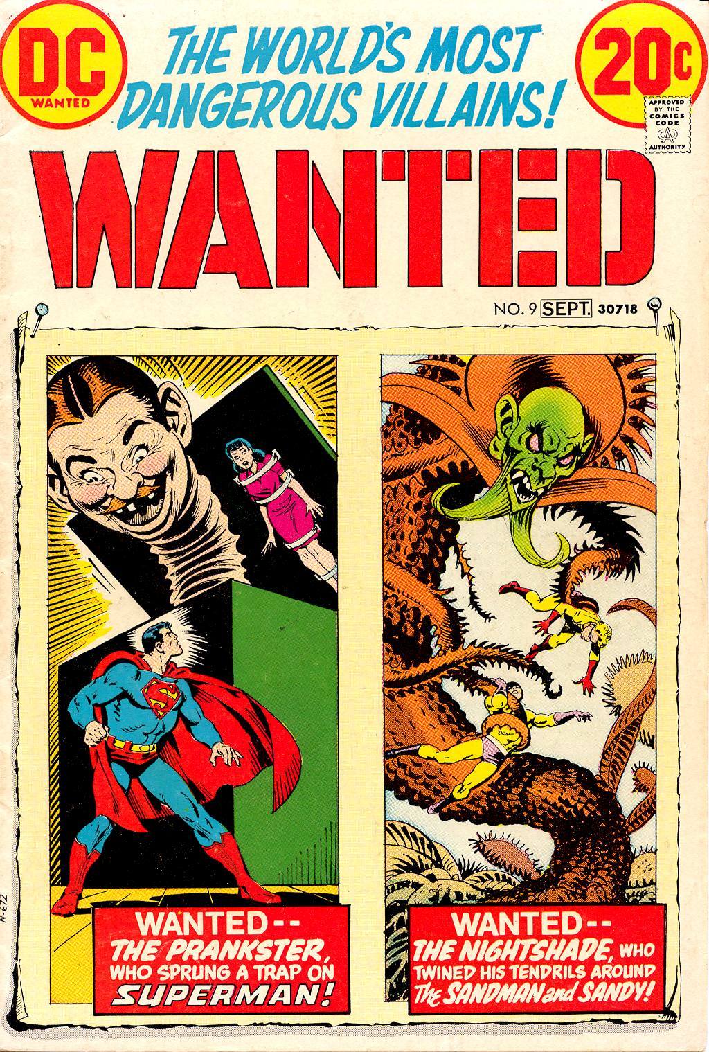 Wanted. The World's Most Dangerous Villains (DC, 1972 series) #9 (August-September 1973)