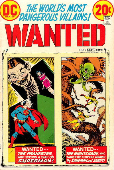 Wanted. The World's Most Dangerous Villains  #9 (August-September 1973)