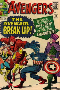 The Avengers (Marvel, 1963 series)  #10 (November 1964) — The Avengers Break Up!