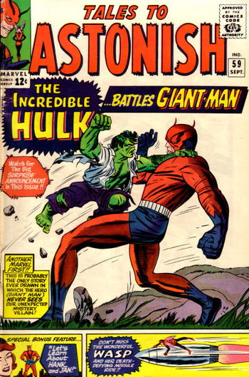 The Incredible Hulk... Battles Giant-Man!