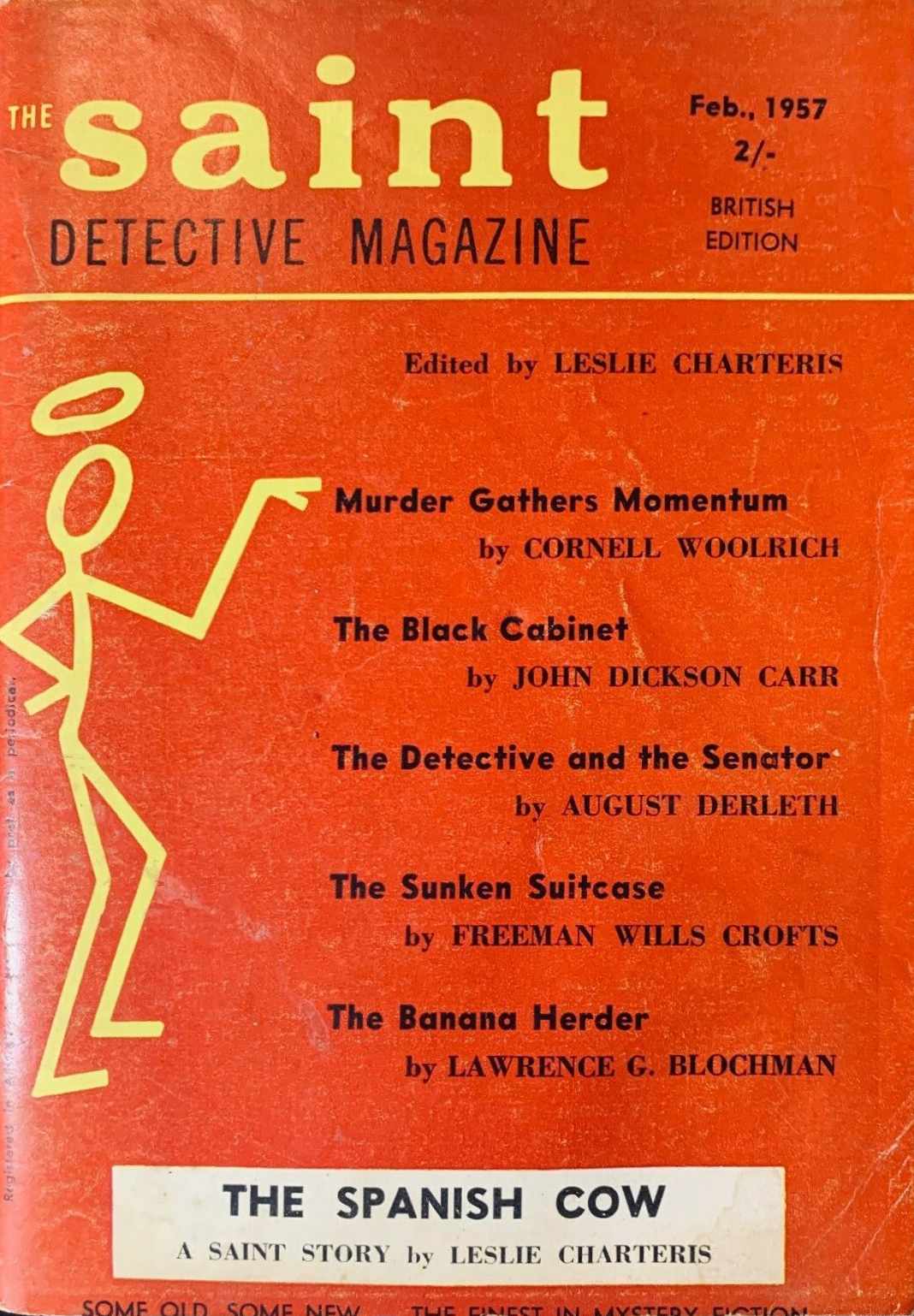 The Saint Detective Magazine British Edition (Magazine Enterprises, 1952? series) v5#6 (February 1957)