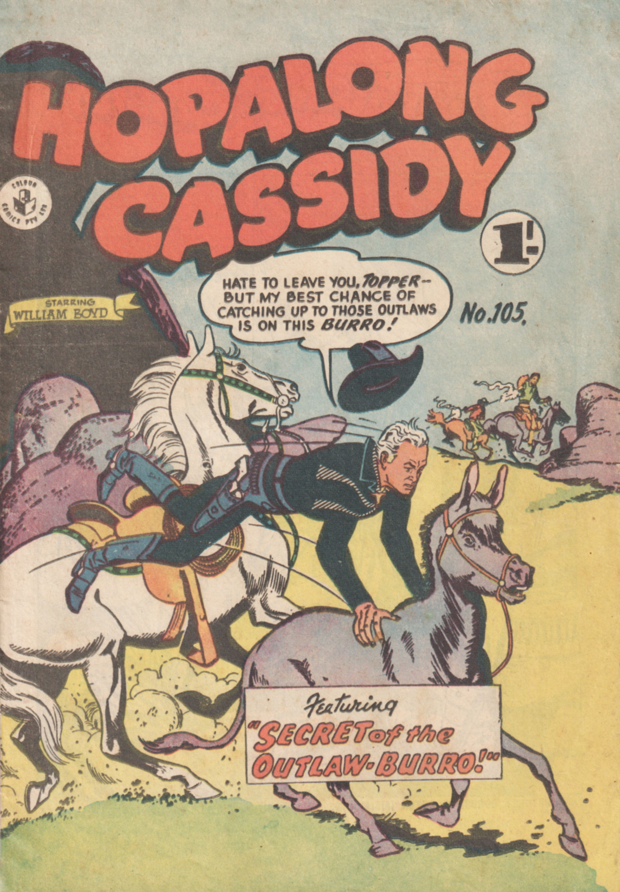 Hopalong Cassidy (Colour Comics, 1954 series) #105 ([March 1958?])