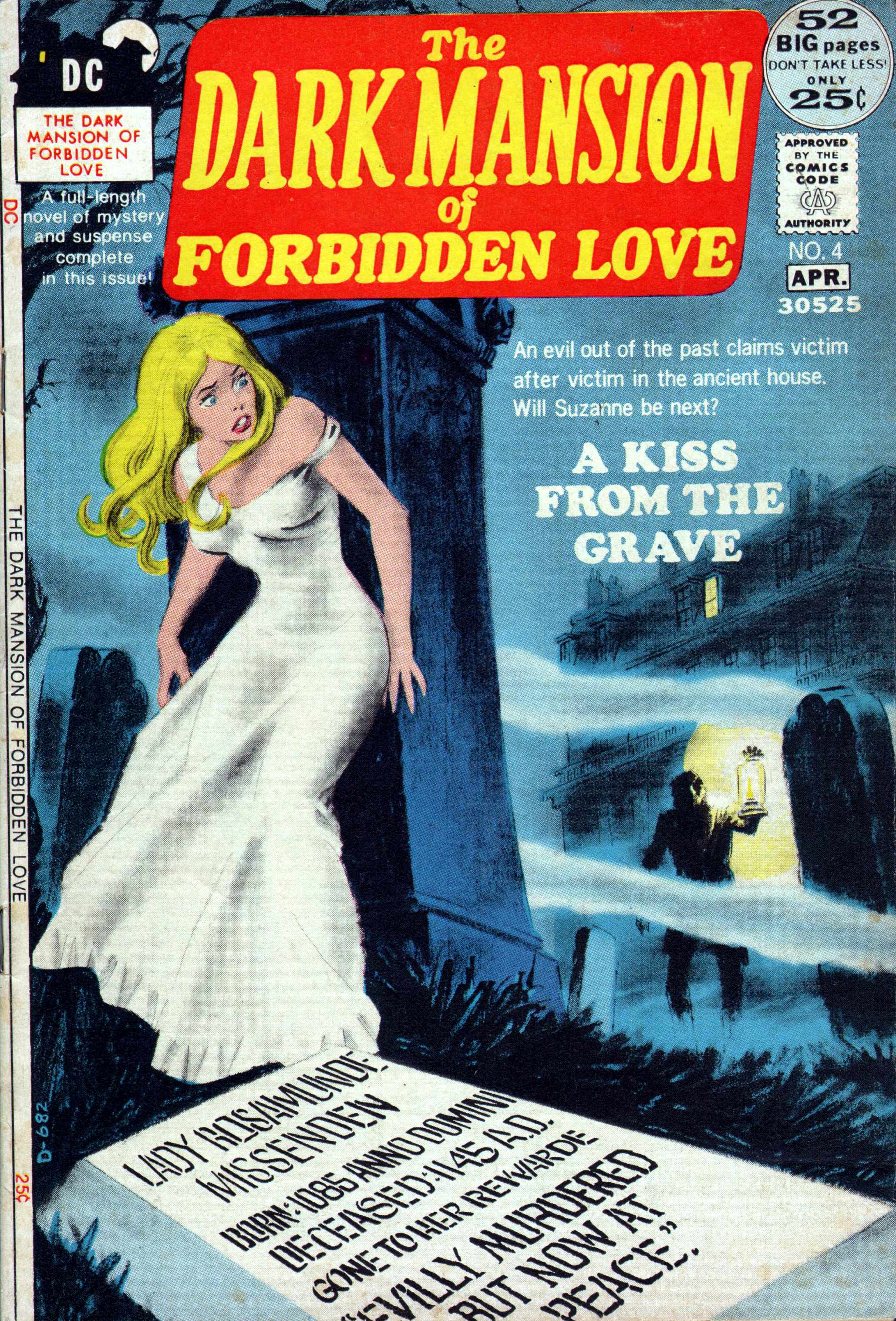 The Dark Mansion of Forbidden Love (DC, 1971 series) #4 (March-April 1972)