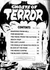 Ghosts of Terror (Gredown, 1976 series) v1#6 — Contents (page 1)