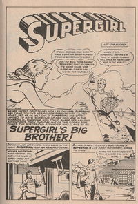 Superman Presents Supergirl Comic (KG Murray, 1973 series) #22 — Supergirl's Big Brother!