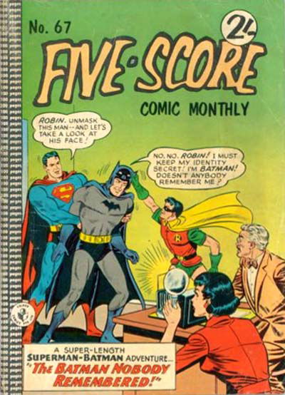 Five-Score Comic Monthly (Colour Comics, 1961 series) #67 (November 1963)