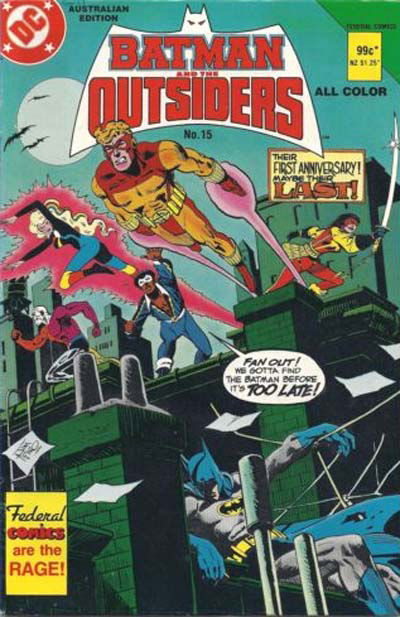 Batman and the Outsiders (Federal, 1985 series) #15 ([August 1985?])