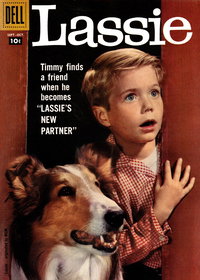 Lassie (Dell, 1957 series)  #42 (September-October 1958) — Lassie's New Partner