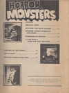 Horror Monsters (Yaffa/Page, 1975?)  — Horror Monsters Contents (page 1)