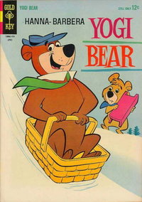 Yogi Bear (Western, 1962 series)  #16 (April 1964) — Untitled [Basket sledding]