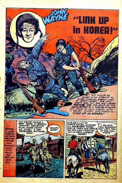 Link-Up in Korea (<span class="fw-500">John Wayne Adventure Comics</span>  #12 (December 1951)), page 1