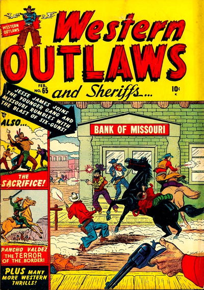 Western Outlaws and Sheriffs (Marvel (Interstate), 1949? series) #65 (February 1951)