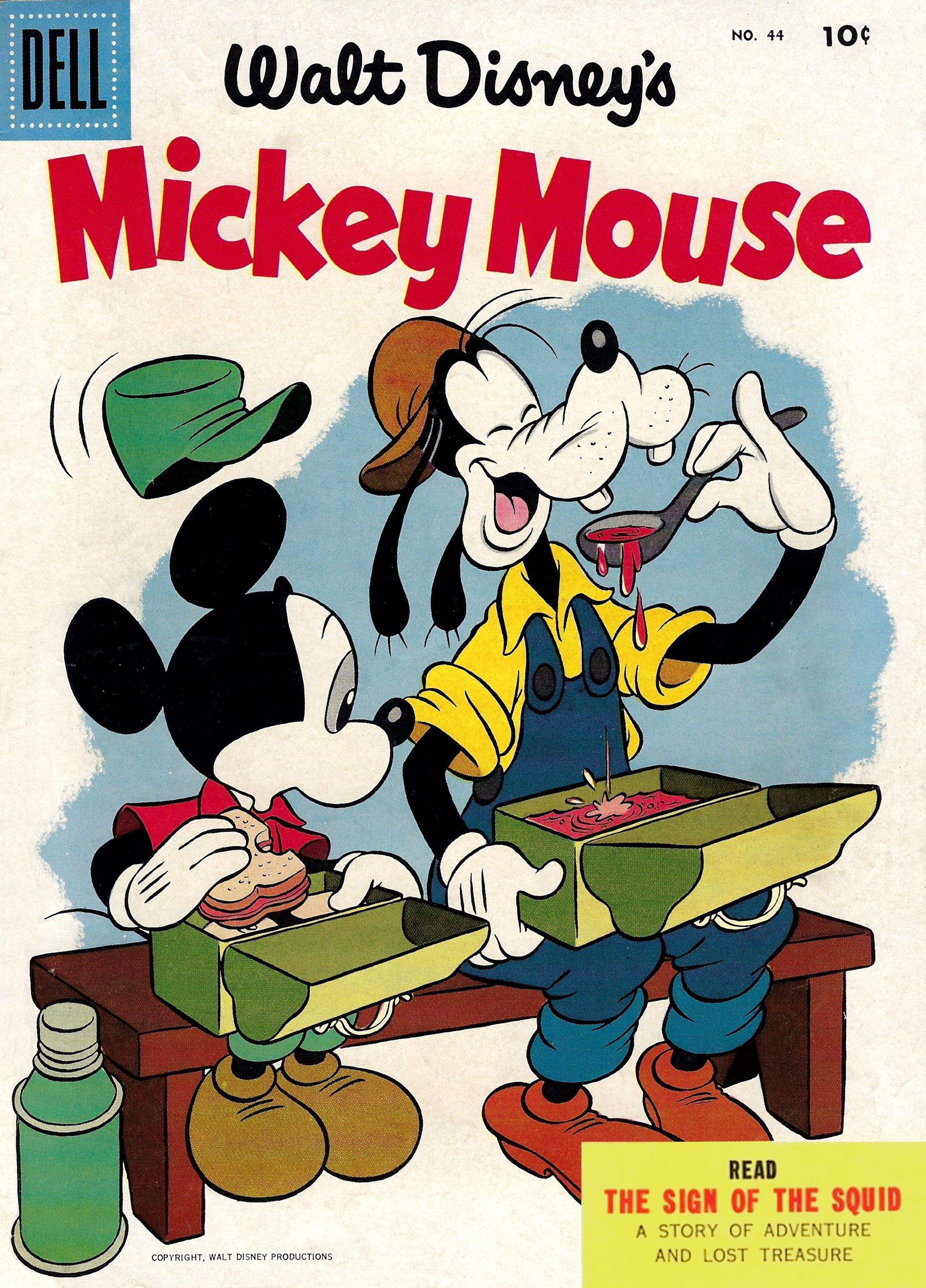 Walt Disney's Mickey Mouse (Dell, 1952 series) #44 (October-November 1955)