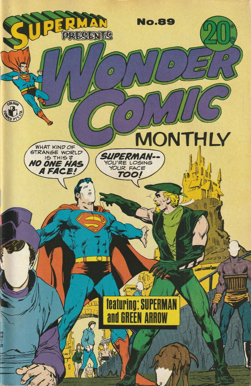 Superman Presents Wonder Comic Monthly (Colour Comics, 1965 series) #89 ([September 1972?])