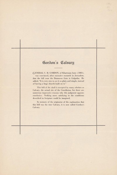 Gordon's Calvary [nn] ([1950?])