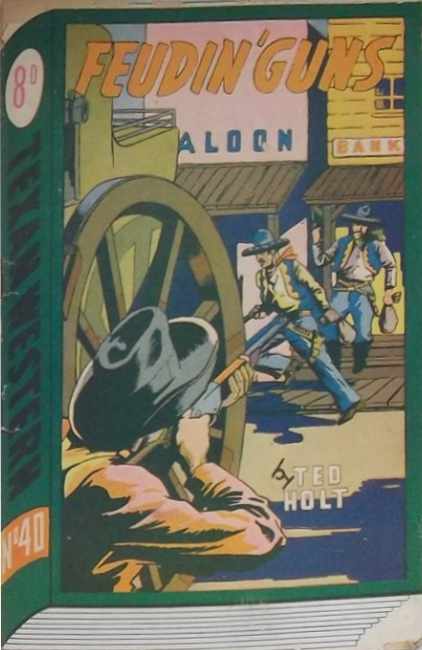 Texan Western (Whitman Press, 1948? series) #40 — Feudin' Guns ([July 1951?])
