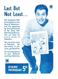 Valentine Picture Story Library (Fleetway, 1960 series)  #24 (May 1961) — Last But Not Least…