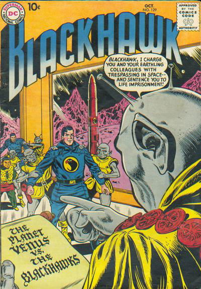 Blackhawk (DC, 1957 series) #129 October 1958