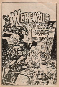 Werewolf by Night (Yaffa/Page, 1977 series)  #7 ([June 1981?]) — "To Cure a Werewolf"--Another Must Die!
