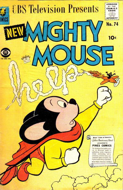 Mighty Mouse (Pines, 1957 series) #74 August 1957