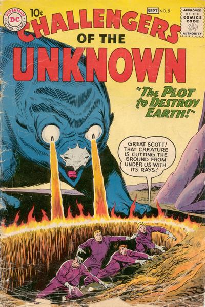 Challengers of the Unknown (DC, 1958 series) #9 (September 1959)