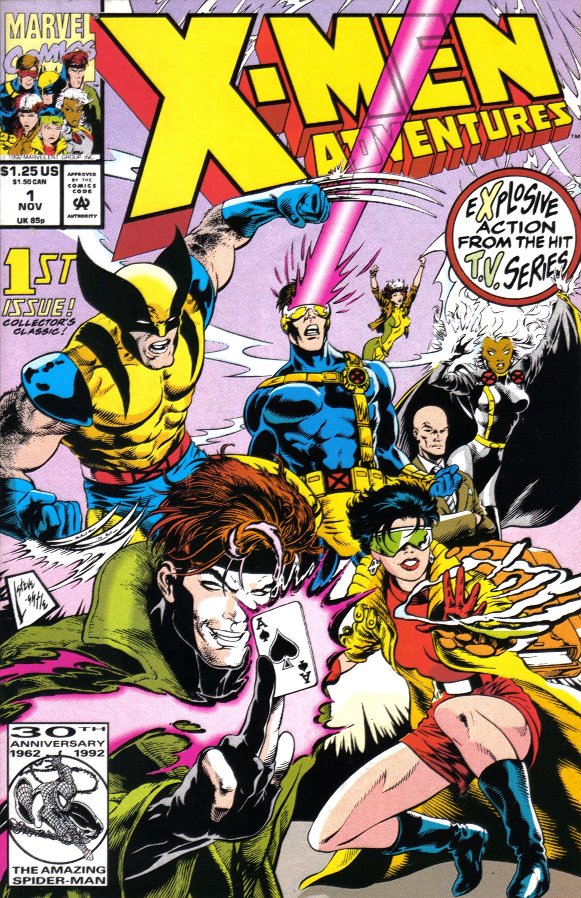X-Men Adventures (Marvel, 1993 series) #1 (November 1992)