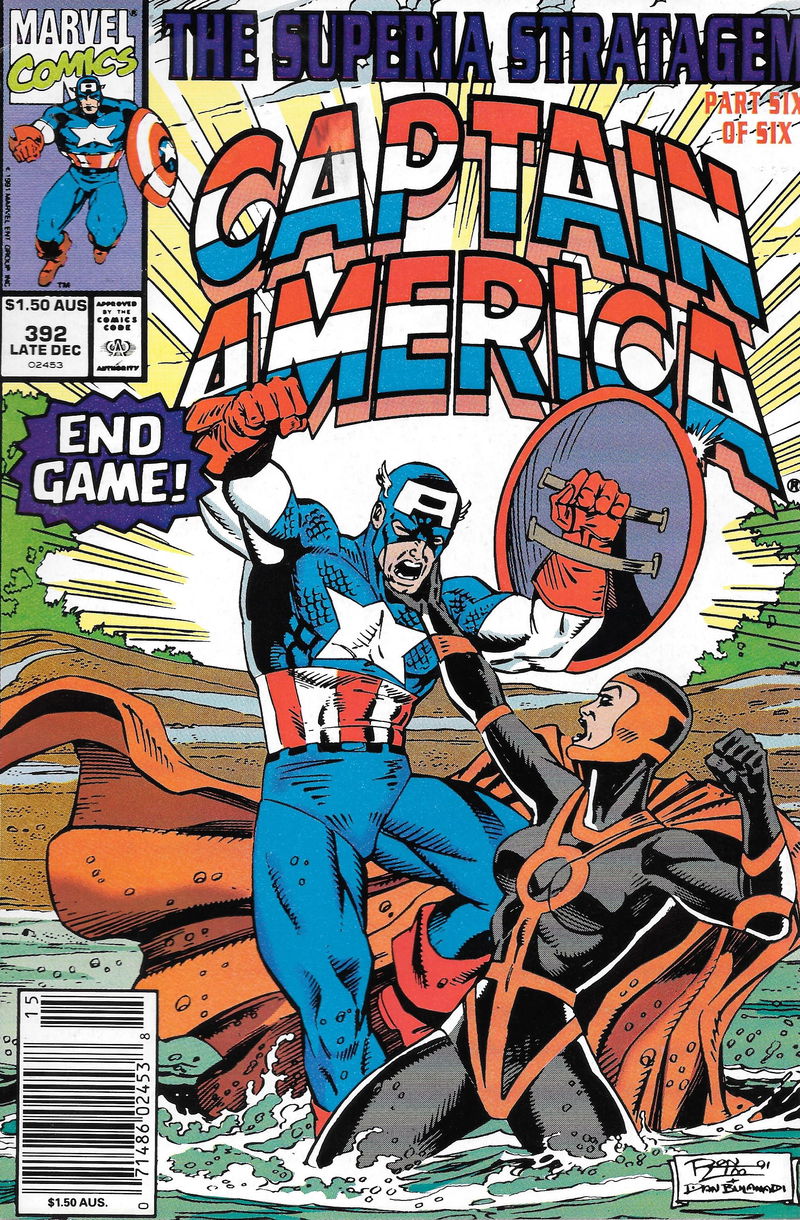 Captain America (Marvel, 1991? series) #392 (Late December 1991)