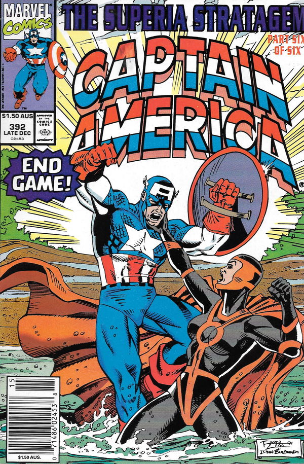 Captain America (Marvel, 1991? series) #392 [] (Late December 1991) (Late December 1991)