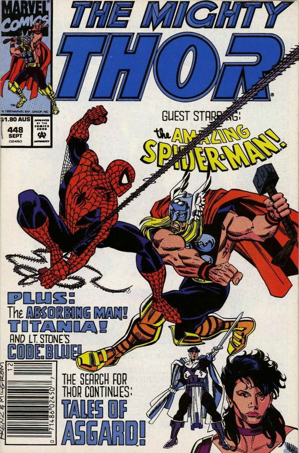 Thor (Marvel, 1992? series) #448 [] (September 1992 (June 1992)) (September 1992 (June 1992))