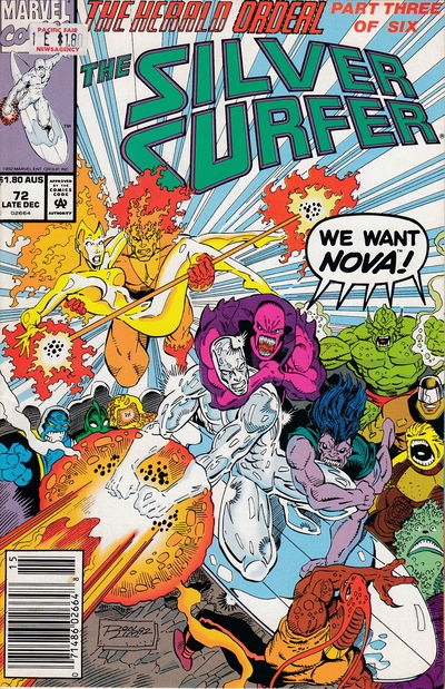 Silver Surfer (Marvel, 1991 series) #72 Late December (Sept 1992)