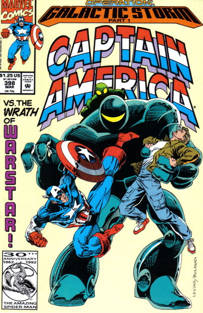 Captain America (Marvel, 1968 series) #398 March 1992