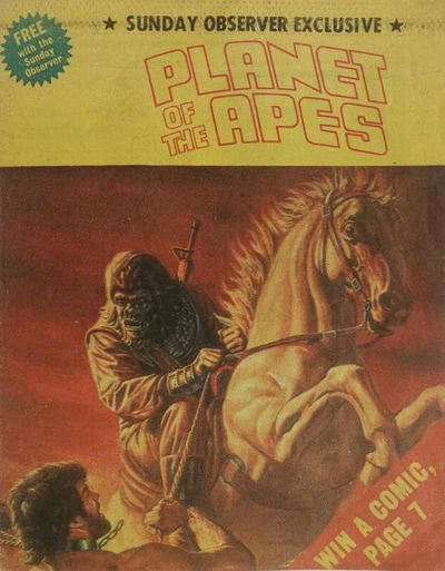 Planet of the Apes Sunday Observer Exclusive (Unknown, 1975?)  (1 July 1976)