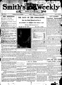 Smith's Weekly (Smith's, 1919 series)  v1#1 (1 March 1919)