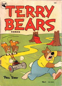 Terry Bears Comics (St. John, 1952 series)  #1 (June 1952) — Untitled [Mower Power to Papa!]