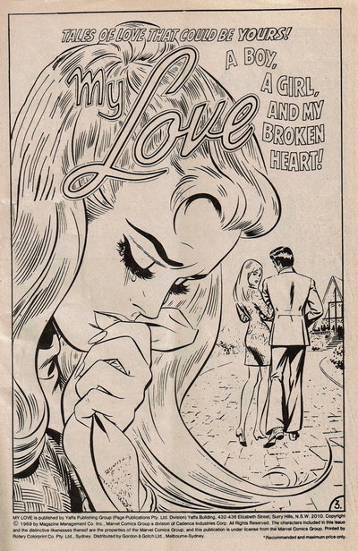 My Love (Yaffa/Page, 1981 series)  #1 ([1981?]) — A Boy, a Girl, and My Broken Heart!