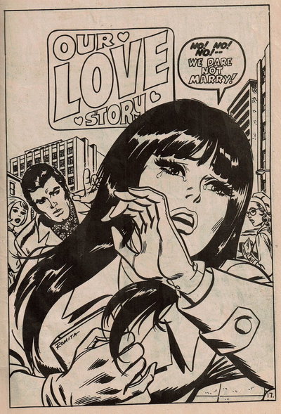 Our Love Story (Yaffa, 1982 series)  #1 ([June 1982?]) — Untitled [We Dare Not Marry!]