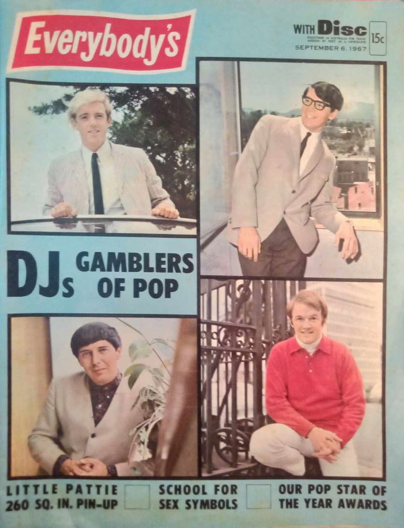 Everybody's (Consolidated Press, 1961 series)  — with Disc (6 September 1967)