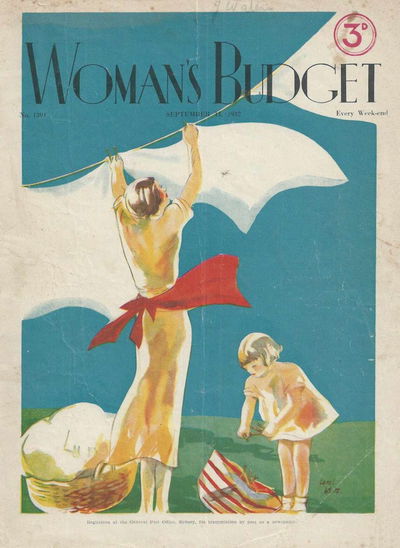 Woman's Budget (Unknown, 1906 series) #1391 (14 September 1932)