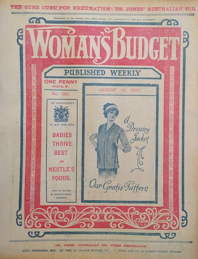 Woman's Budget  #395 ([16 August 1913?])