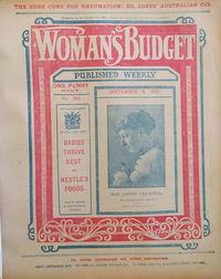 Woman's Budget (Unknown, 1906 series) #398 ([6 September 1913?])