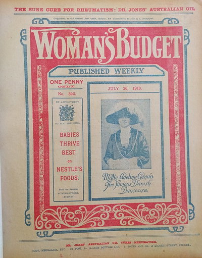 Woman's Budget  #392 ([26 July 1913?])