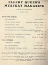 Ellery Queen's Mystery Magazine (Consolidated Press, 1947 series) #172 — Table of Contents (page 1)