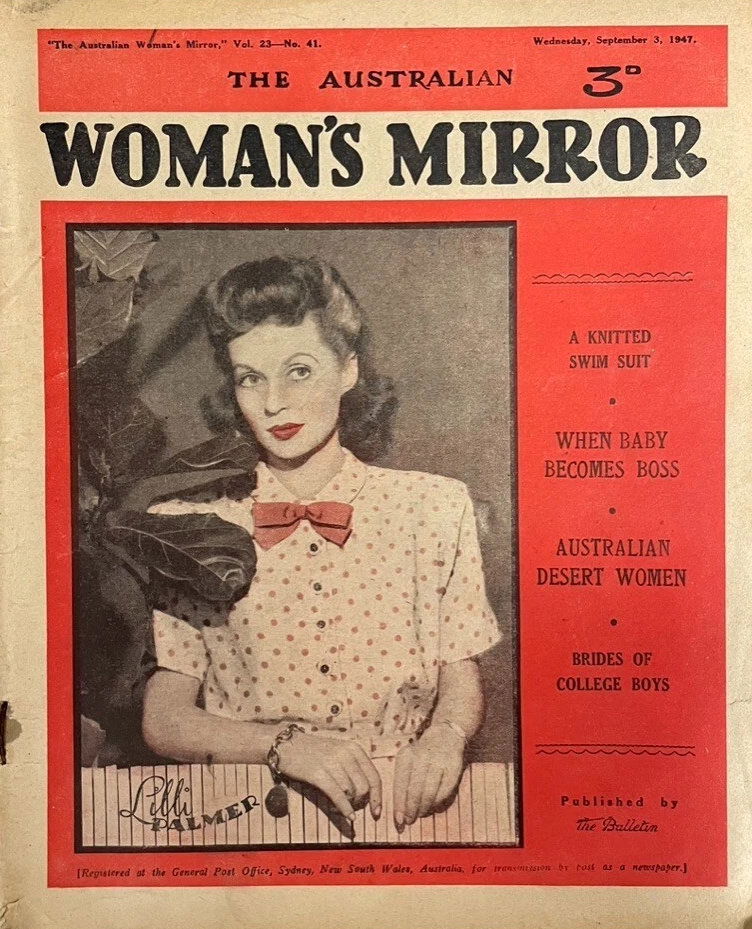 The Australian Woman's Mirror (Bulletin, 1924 series) v23#41 (3 September 1947)
