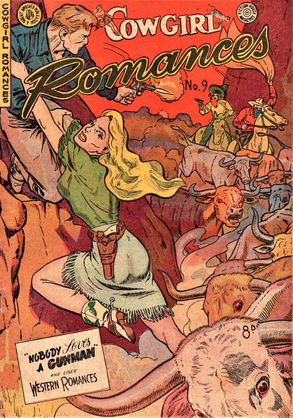 Cowgirl Romances (HJ Edwards, 1950? series) #9 [] (June 1951) ([June 1951?])