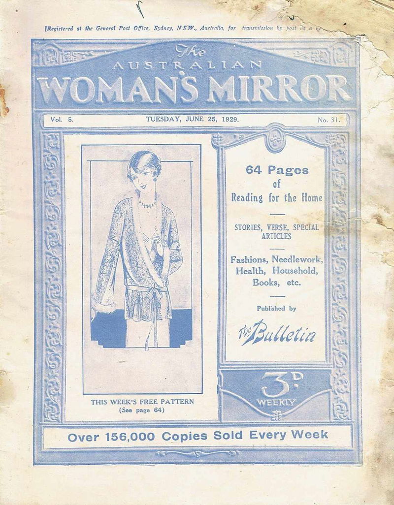 The Australian Woman's Mirror (Bulletin, 1924 series) v5#31 (25 June 1929)