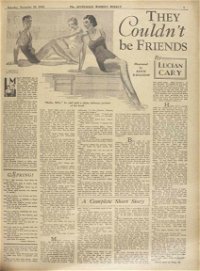 The Australian Women's Weekly (Sydney Newspapers Ltd., 1933 series) v2#23 — They Couldn't Be Friends (page 1)