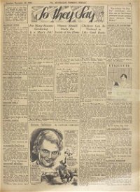 The Australian Women's Weekly (Sydney Newspapers Ltd., 1933 series) v2#23 — Untitled (page 1)