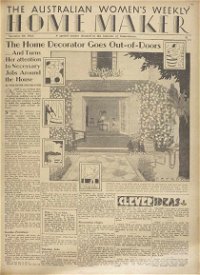 The Australian Women's Weekly (Sydney Newspapers Ltd., 1933 series) v2#23 — The Home Decorator Goes Out-of-Doors (page 1)