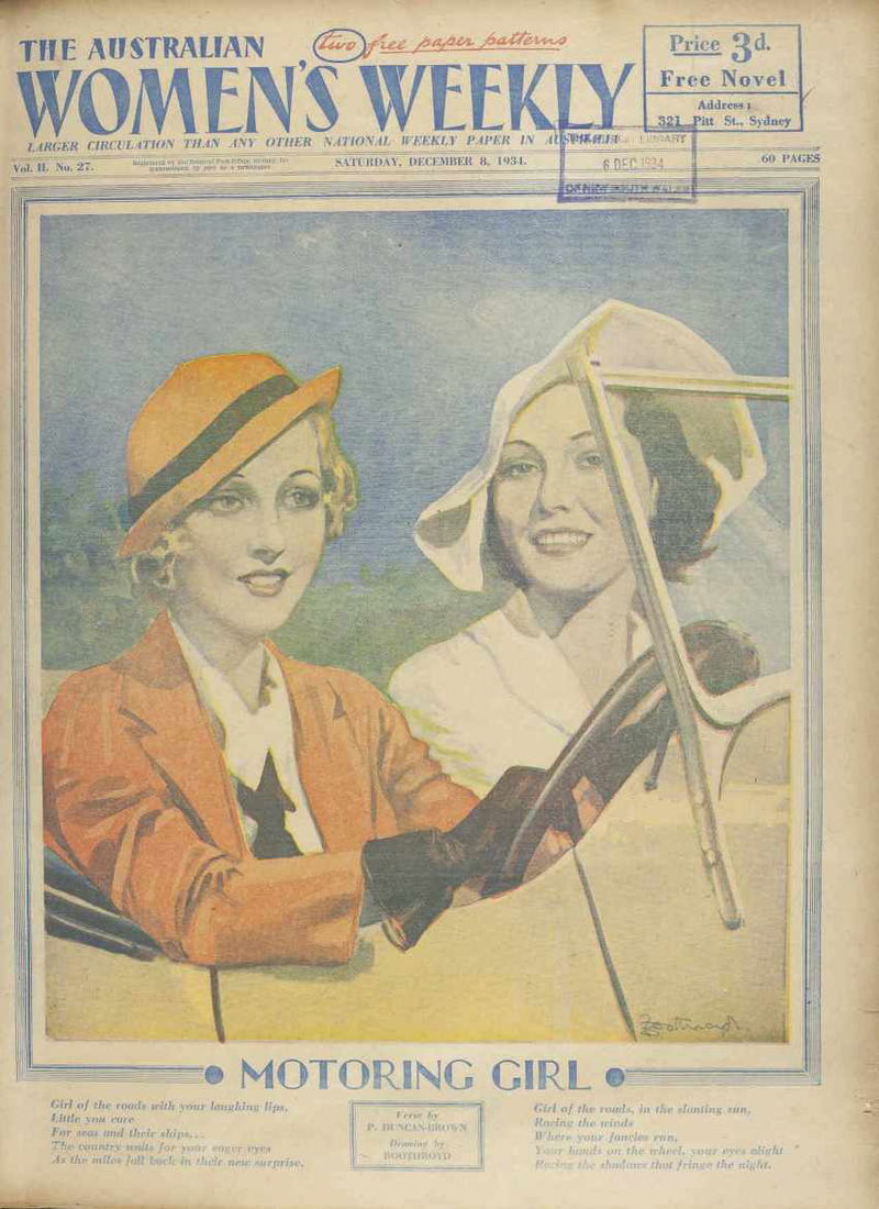 The Australian Women's Weekly (Sydney Newspapers Ltd., 1933 series) v2#27 (8 December 1934)